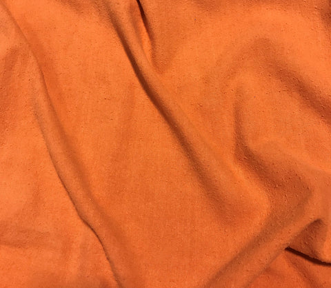 Persimmon Orange - Hand Dyed Silk Noil