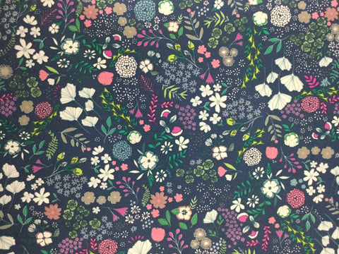 Blooming Ground - Luscious - Flower Child by Maureen Cracknell for Art Gallery Fabrics - Premium Cotton