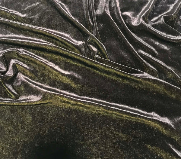 Black - Stretch Polyester Crushed Velvet Fabric – Prism Fabrics