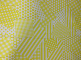 Yellow & White Patchwork - Basic Training - Cotton Quilting Fabric