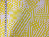 Yellow & White Patchwork - Basic Training - Cotton Quilting Fabric