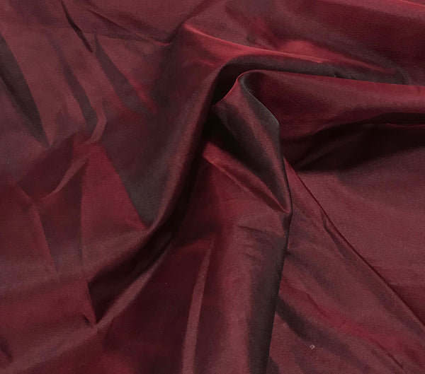Silk Tissue Organza Fabric Sheer Burgundy Color 44 ~wide