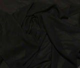 Black Gingham Seersucker Gauze - Silk Chiffon Fabric