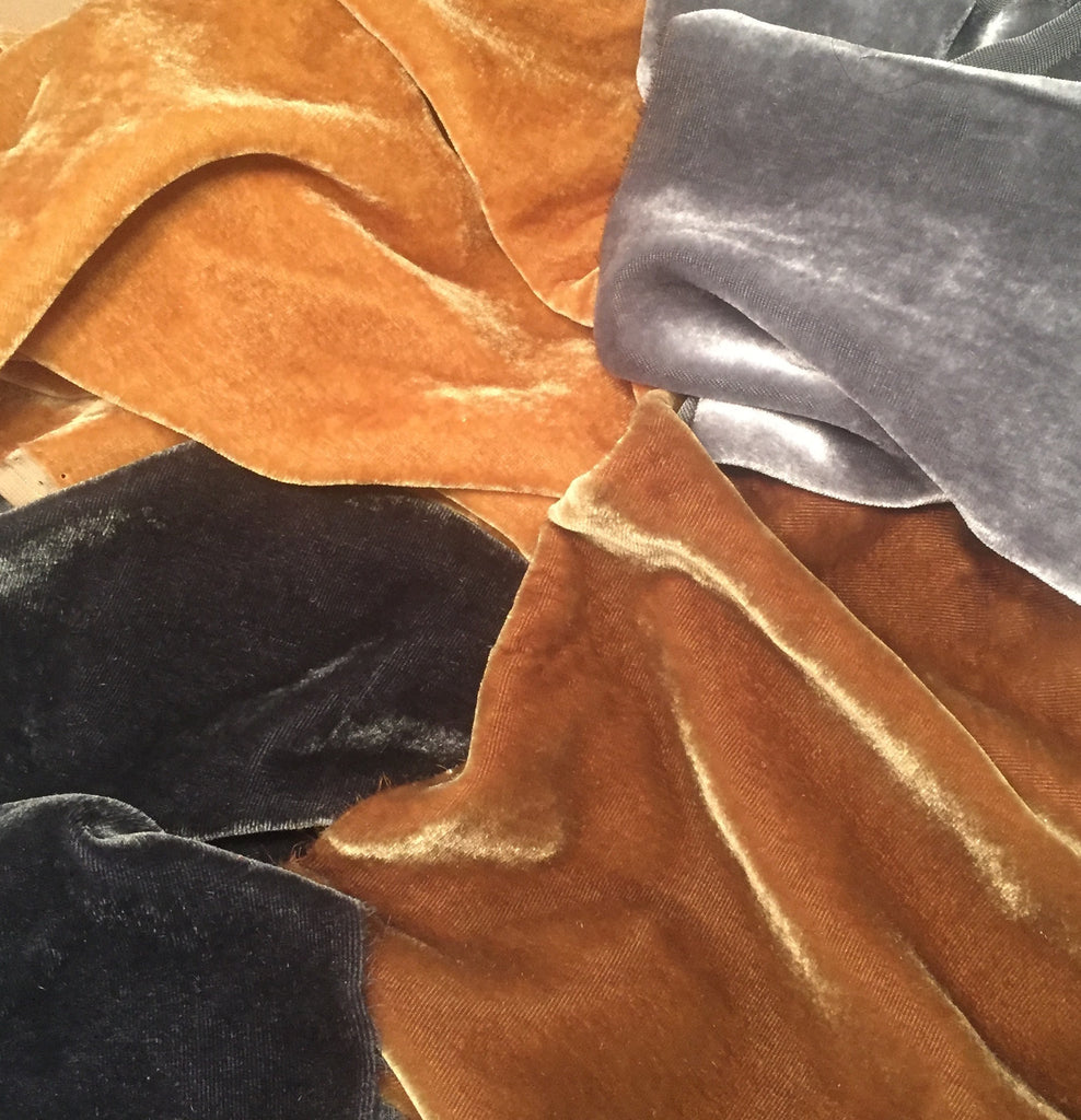 Precious Metals Sample Set - Silk Velvet 1/4 Yard x 45" Each
