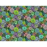 Landscape Medley Succulents - Elizabeth's Studio Cotton Fabric