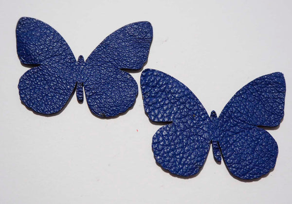 Faux Leather Butterfly appliques, 2 pieces 48 mm x 48 mm, 5