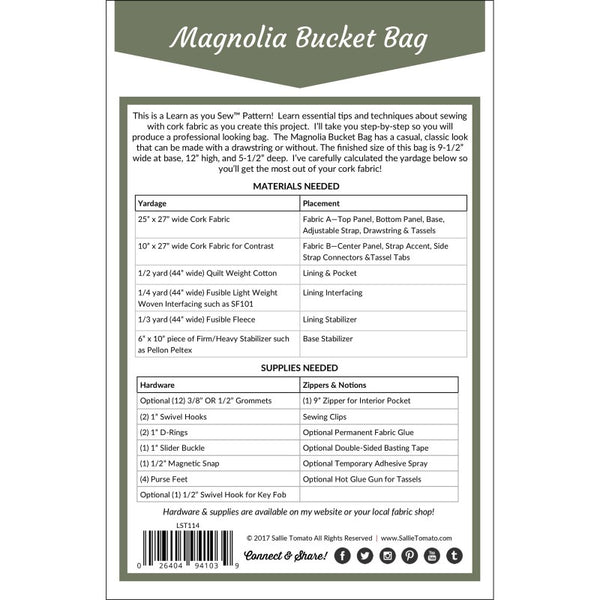 Magnolia Bucket Bag