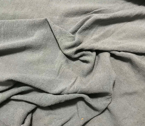 Sage Green - Hand Dyed Poplin Gauze Silk Noil