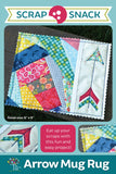 Arrow Mug Rug - Quilted Coaster Scrap Pattern