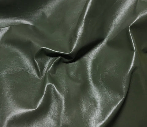 Army Green - Cow Hide Leather