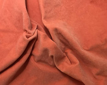 Blood Orange - Hand Dyed Cotton Velveteen