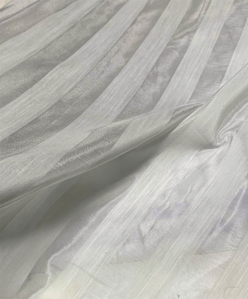 White Stripes - Silk Chiffon Fabric – Prism Fabrics & Crafts