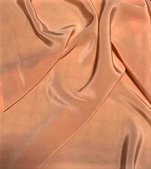 Peach - 16mm Silk Crepe de Chine Fabric