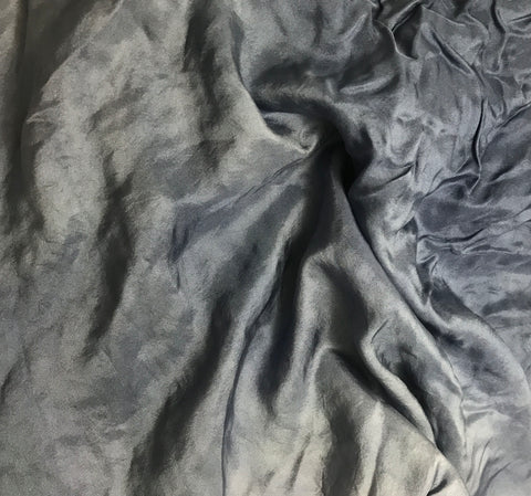Denim Blue - Hand Dyed Silk Twill