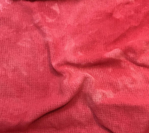 Fuchsia Pink - Hand Dyed Squares Weave Silk Noil