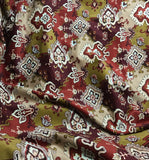 Mustard & Brick Medallions - Cotton Home Dec Velvet Fabric
