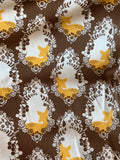 Cherished Deer Sepia - Sweet as Honey - by Art Gallery 100% Cotton Fabric