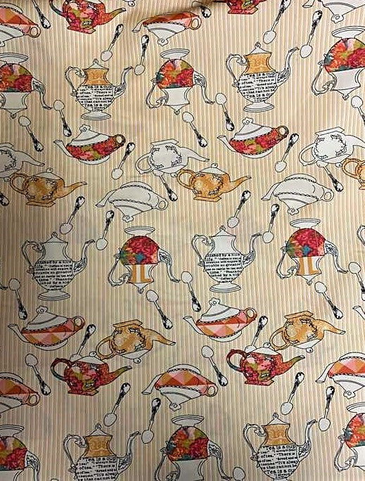 Tea Delights Honey - 1920 Splendor - Bari J for Art Gallery 100% Cotton Fabric