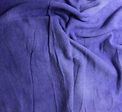 Iris Purple - Hand Dyed Squares Weave Silk Noil