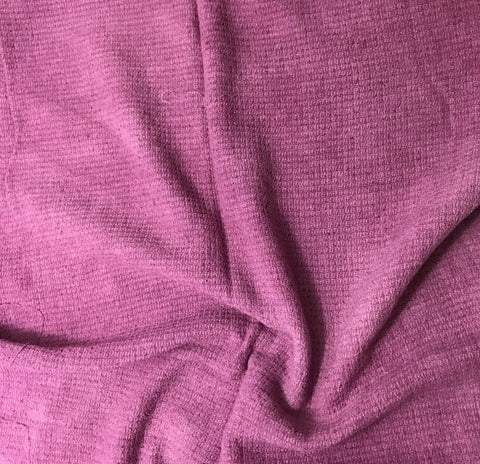 Lilac - Hand Dyed Squares Weave Silk Noil