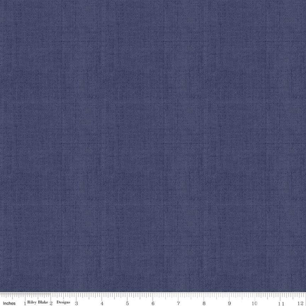 Navy Blue 55% Linen 45% Cotton - Riley Blake Fabric 22"x45" Remnant