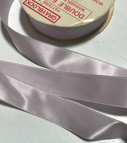 Orchid Purple 7/8" Vintage Grayblock Double Faced Satin Ribbon