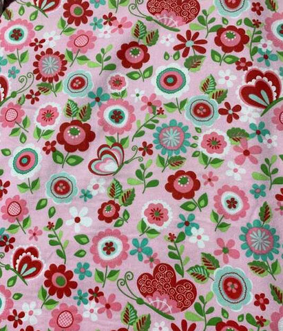 Flannel Butterflies & Berries Main Pink - Riley Blake Cotton Flannel Fabric