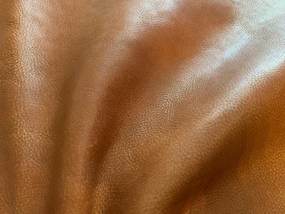 brown leather - Toffee Brown Cow Hide Leather Hide 6 Square Feet