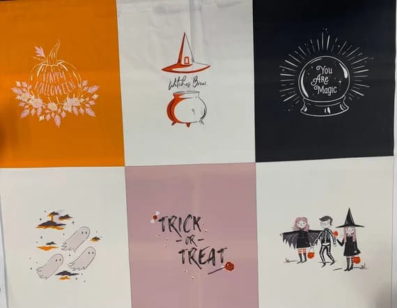 cotton fabric - Spooky 'n Sweet Halloween 36"x45" Panel - Art Gallery Cotton Fabric