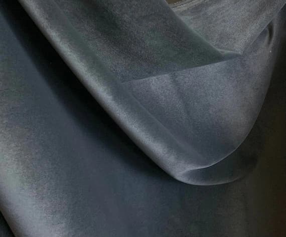 charcoal velvet fabric - Charcoal Gray - Upholstery Weight Velvet Fabric