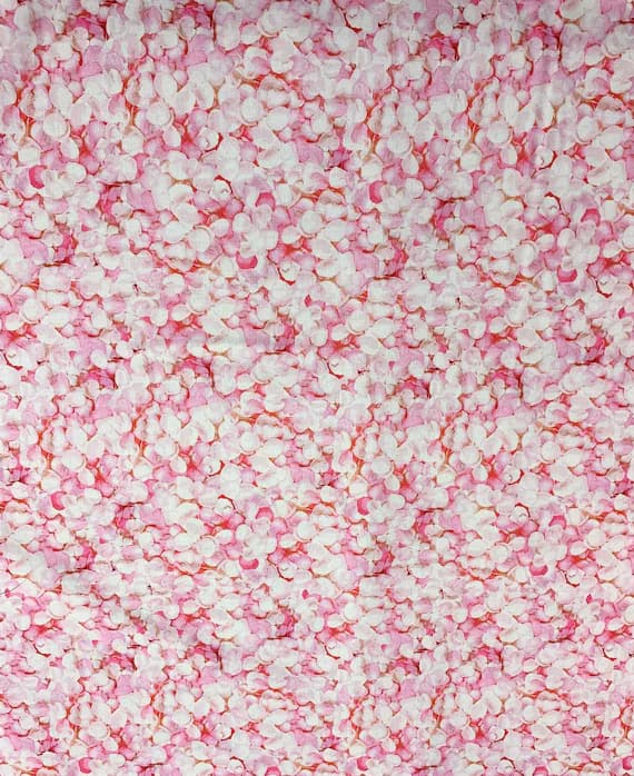 pink cotton fabric - Pale Pink Rose Petals - Budding Romance - Northcott Cotton Fabric