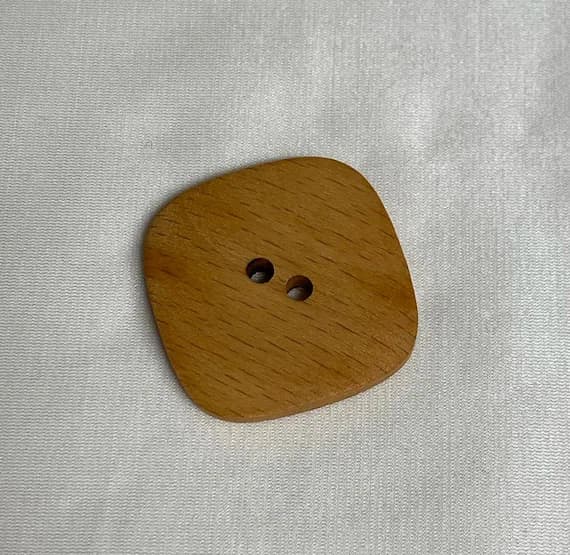 none - Large Square Wood Button -1 1/2" - Dill Buttons Brand