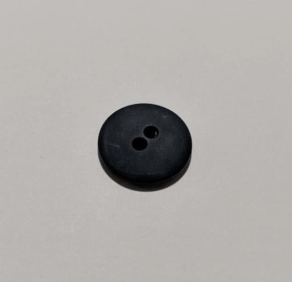 navy none - Navy Blue Round 2 Hole Plastic Button - 20mm / 3/4 inch - Dill Buttons - Set of 4