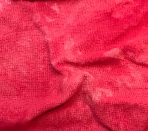 fuchsia noil fabric - Fuchsia Pink - Hand Dyed Raw Silk Noil Squares Weave Fabric - 45" wide