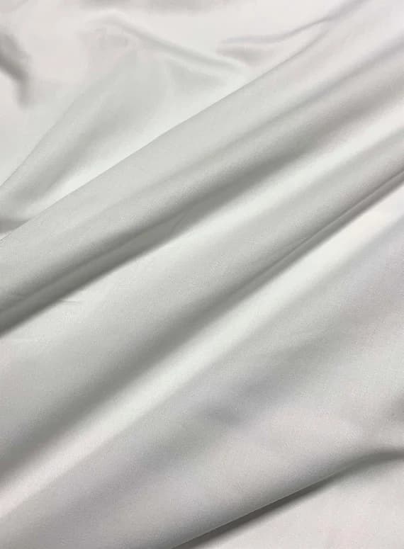 white cotton fabric - Spechler-Vogel Fabric - Pima Cotton Sheen Sateen - White