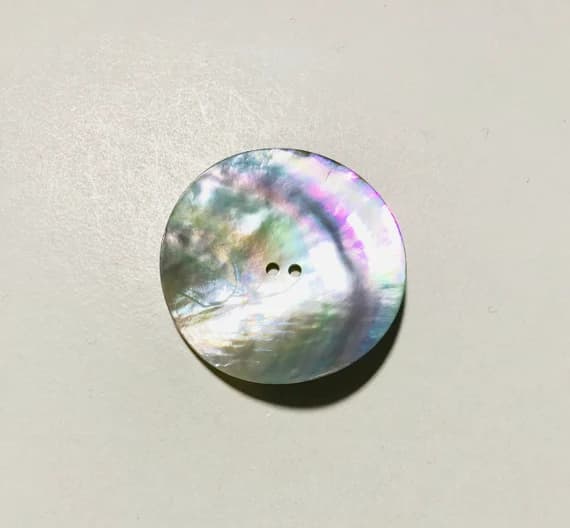 none - 44mm / 1 3/4" Mother of Pearl 2 Hole Button - Dill Buttons