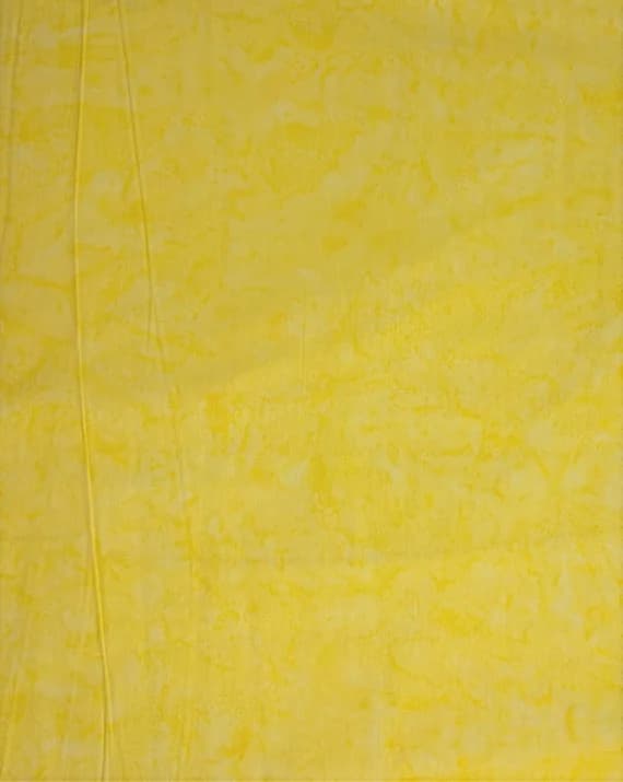 yellow cotton fabric - Sunshine Yellow Shadows - Banyan Batik Tone on Tone 100% Cotton Fabric
