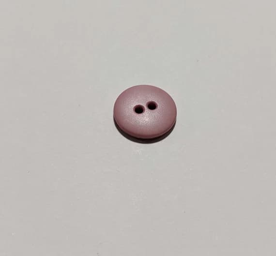 pink none - Dusty Pink Round 2 Hole Plastic Button - 15mm / 5/8 inch - Dill Buttons - Set of 4