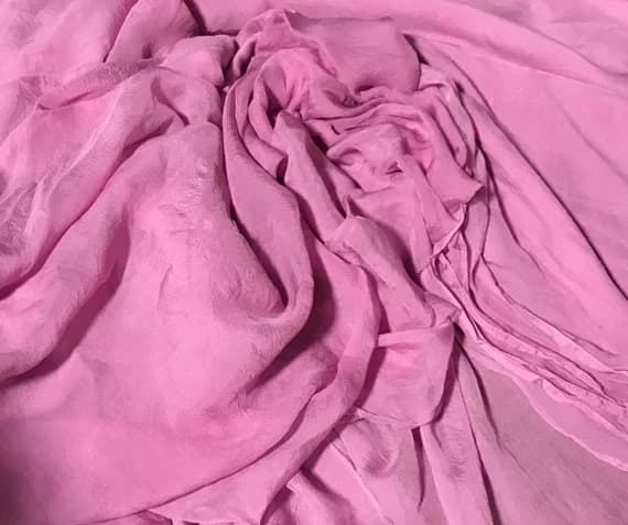 lilac organza fabric - Hand Dyed Lilac - Soft Silk Organza Fabric