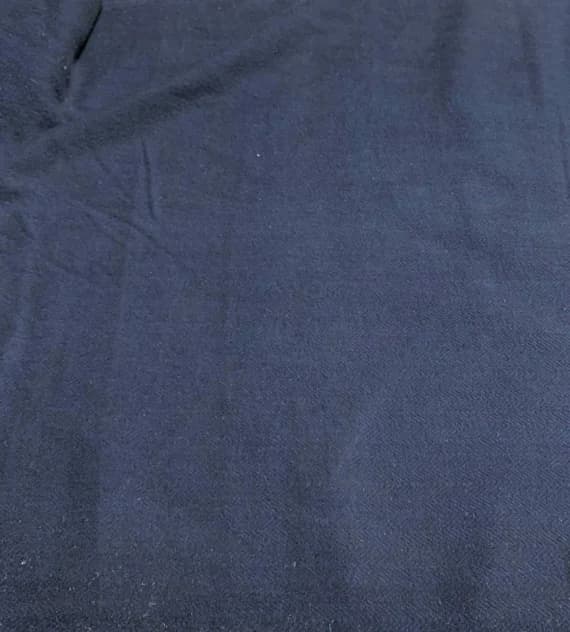 navy cotton fabric - Cozy Yarn Dye Flannel - Navy Blue - Henry Glass & Co Cotton Fabric