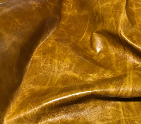 gold leather - HONEY GOLD Cow Hide Leather 8"x8" Piece