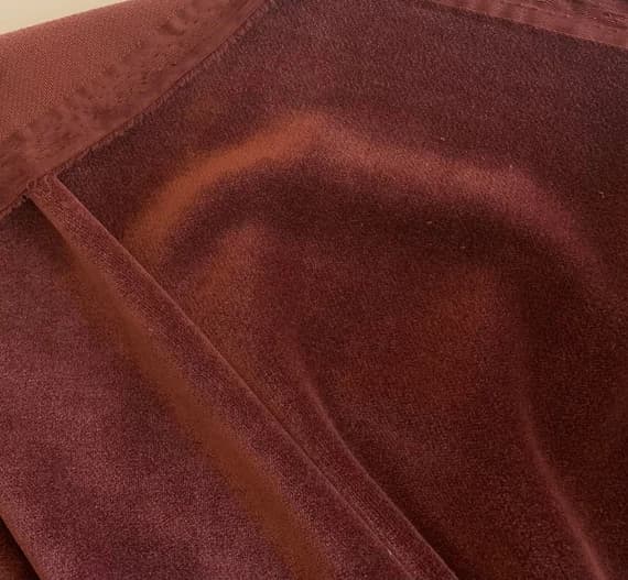 burgundy velvet fabric - Burgundy Red - Upholstery Weight Velvet Fabric