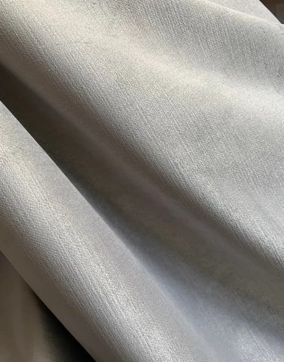 gray velvet fabric - Medium Gray - Upholstery Weight Velvet Fabric