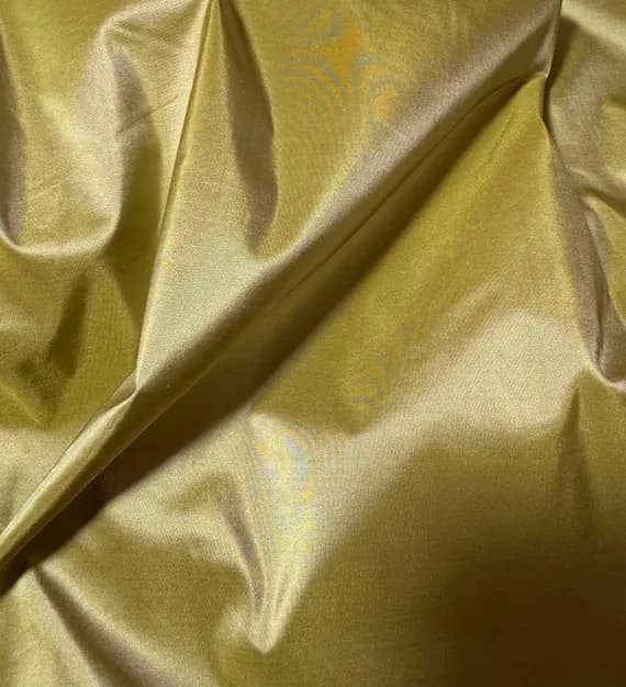 gold taffeta fabric - Iridescent Antique Gold - 100% Silk Taffeta Fabric
