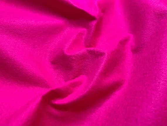 fuchsia wool fabric - Fuchsia Pink - Wool /Rayon Blend Felt Fabric