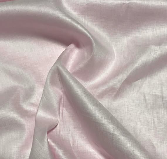 pink linen fabric - Spechler-Vogel Fabric - Belfast Best Handkerchief Linen - Pink