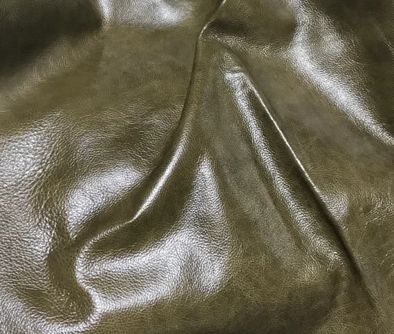 olive leather - OLIVE BROWN Cow Hide Leather 1 Square Foot (12x12") Piece