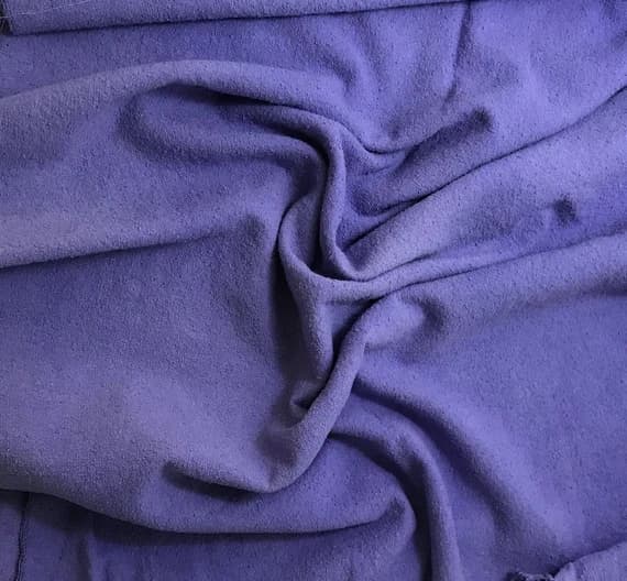 purple noil fabric - IRIS PURPLE Hand Dyed Raw Silk NOIL Fabric