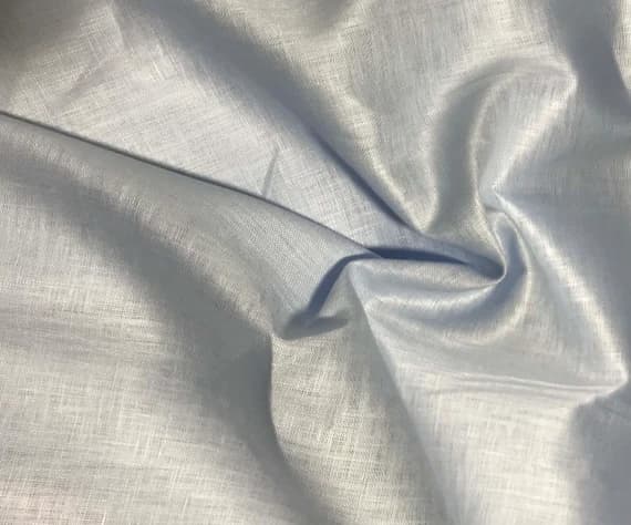 blue linen fabric - Spechler-Vogel Fabric - Belfast Best Handkerchief Linen - Blue
