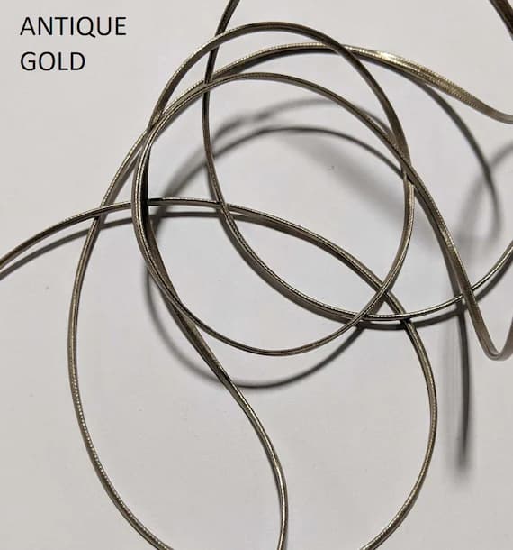 none - Choose Your Color - French Faux Leather Cord Trim (3mm/ 1/8" wide X 3 YARDS)